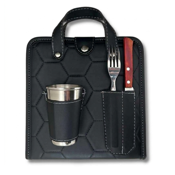 Set de Asado Rigido con Vaso