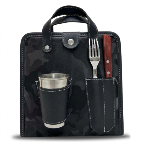 Set de Asado Rigido con Vaso