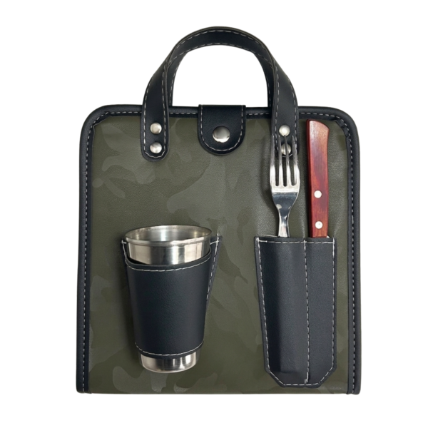 Set de Asado Rigido con Vaso