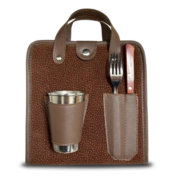 Set de Asado Rigido con Vaso