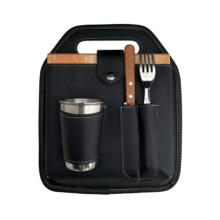 Set de Asado Rigido con Vaso