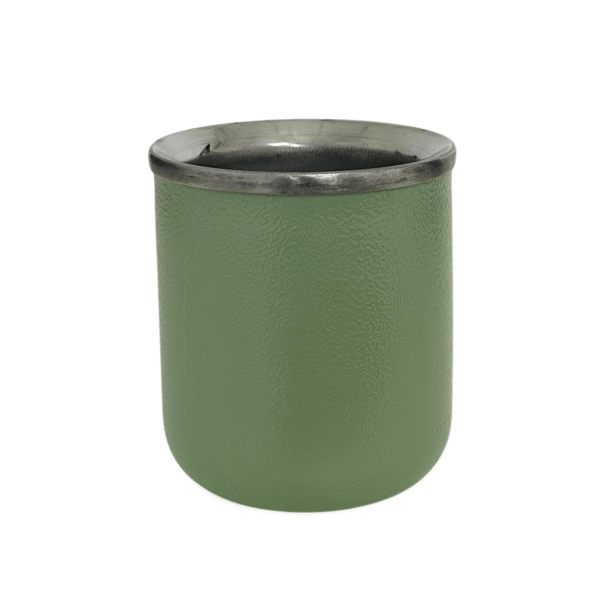 Mate vasito acero inox. Verde