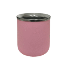 Mate vasito acero inox. Rosa