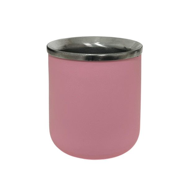 Mate vasito acero inox. Rosa