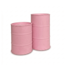 SET LATA BARRIL ROSA