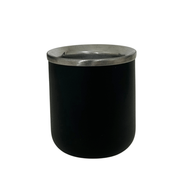 Mate vasito acero inox. Negro