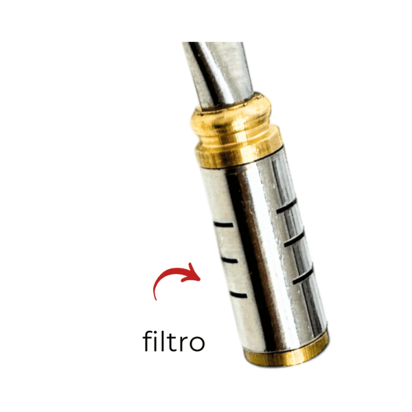 Bombilla inox. plana filtro (Granel)