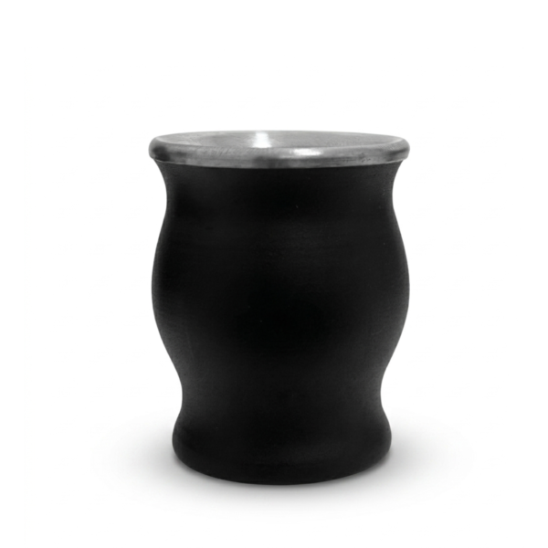 Mate copita de acero inox. Negro