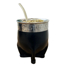 Mate imperial calabaza con virola Acero