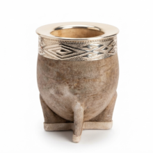 Mate imperial Roma cuero crudo Alpaca