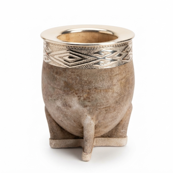Mate imperial Roma cuero crudo Alpaca