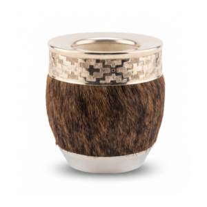 Mate Roma Cuero Pelo con Base